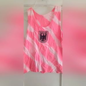 Vintage German army tie dye tank top